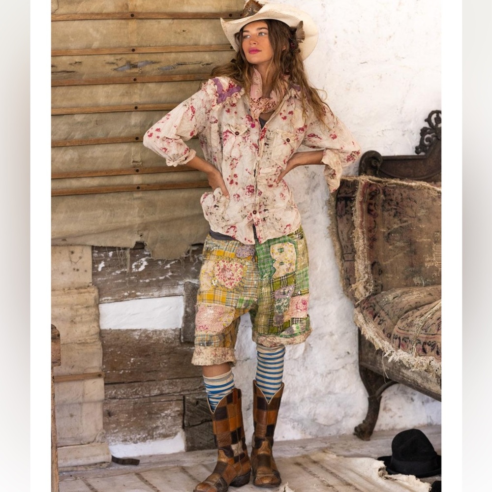 Magnolia Pearl Patchwork Miner Shorts